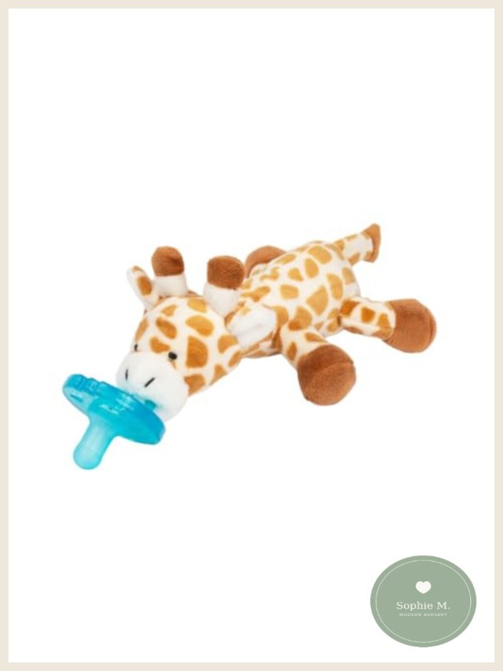 Plush Giraffe Detachable Pacifier 100% Silicone BPA-Free Baby Soothing